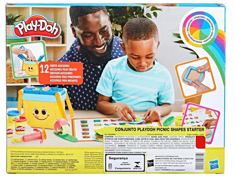 Kit Massinha Play-Doh Picnic Shapes Starter Hasbro - com